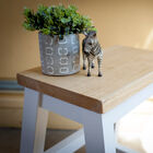 The tray is made of a pretty varnished solid ash.