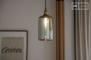 Glass mirror hanging lamp Elixir