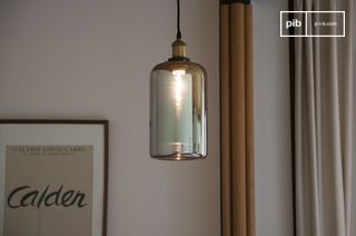 Glass mirror hanging lamp Elixir