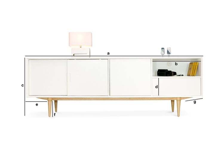 Dimensions du produit Enfilade scandinave Fjord