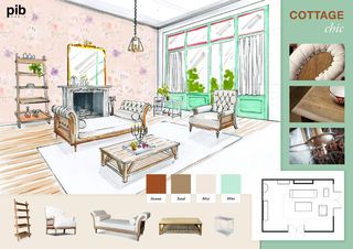English Cottage Chic - Styling board English Cottage Chic - Styling board