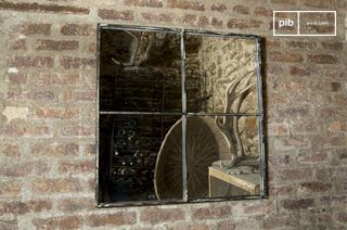 Espejo cuadrado de 4 secciones