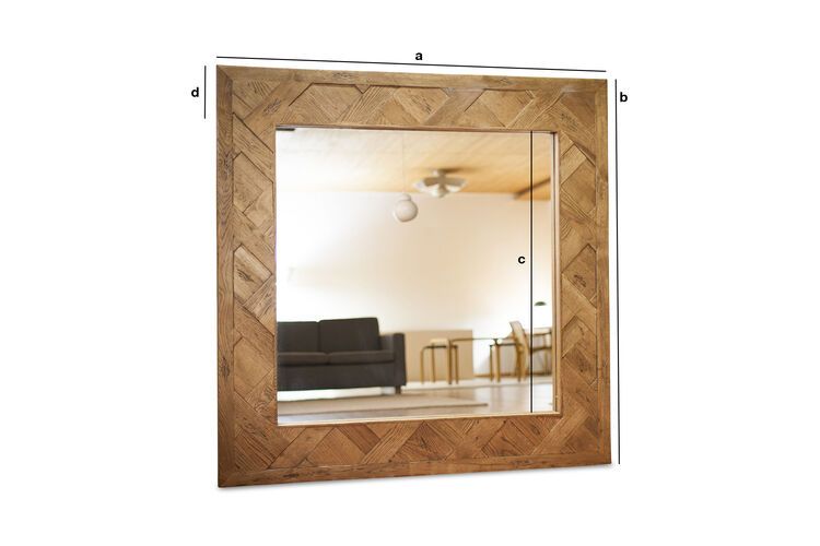 Dimensiones del producto Espejo de madera Queens