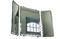 Miniatura Espejo plegable de metal plateado Omaha Clipped