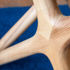 The natural base reveals the pretty grooves of the wood.