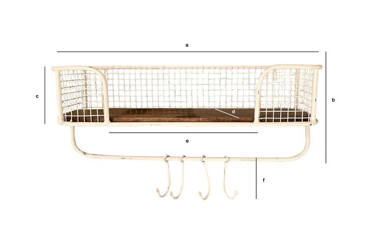 Dimensions du produit Etagère de rangement mural Sengis