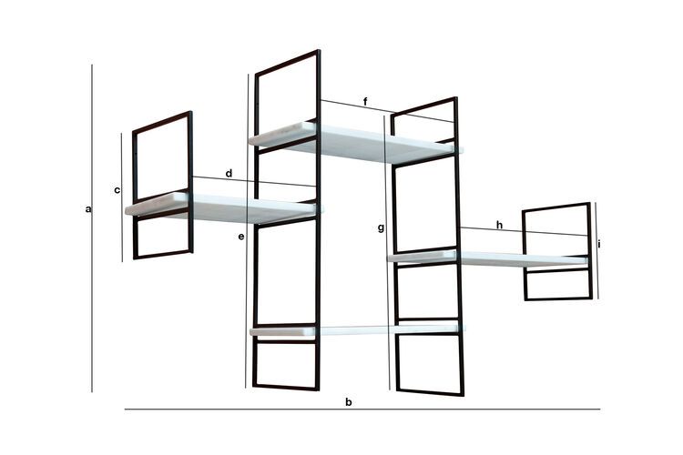 Dimensions du produit Etagère modulable en marbre  Bridget