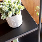 Deux plantes voisines se saluent sur d?élégantes et pratiques planches noires.