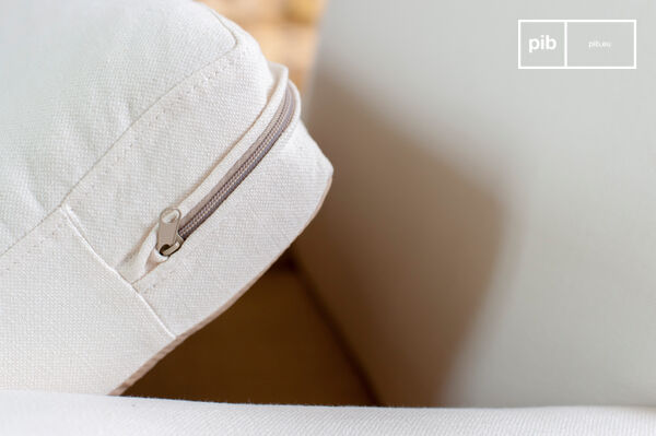 The cushions are removable for easy cleaning.