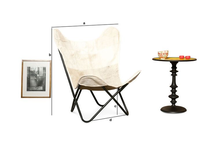 Dimensions du produit Fauteuil Colina