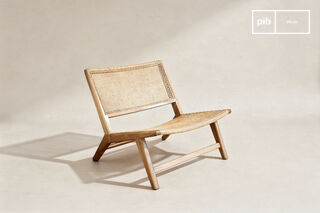 Fauteuil en cannage naturel Thisted
