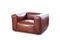 Miniature Fauteuil en cuir acajou Krieger Détouré
