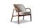 Miniature Fauteuil en frêne massif et bouclette écrue Nodia Détouré