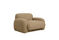 Miniature Fauteuil lounge en tissu texturé camel Yuma Détouré