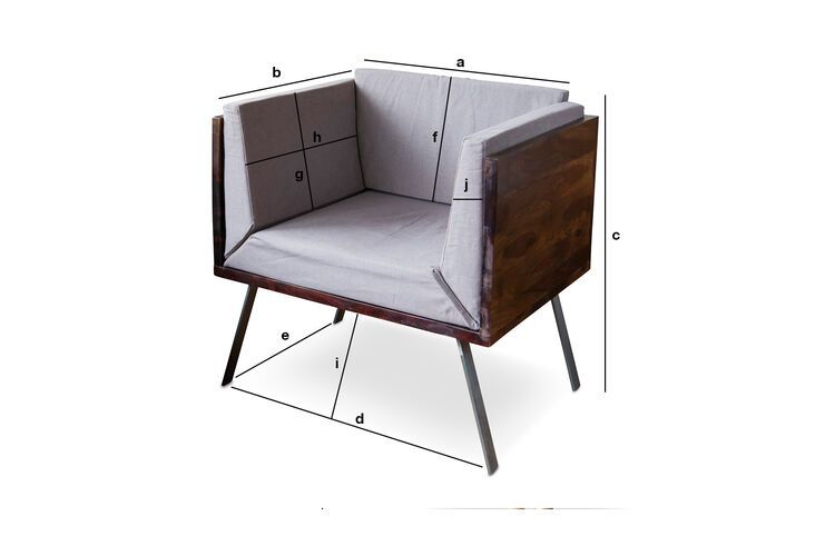 Dimensions du produit Fauteuil lounge Odéon