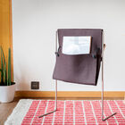 Very elegant felt magazine holder.