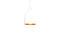 Miniatuur Witte metalen hanglamp Fender Productfoto
