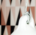 A nice grey braided cable surrounded by a power cable.