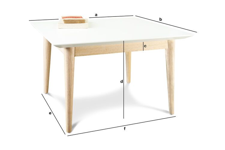 Product Dimensions Fjord square coffee table