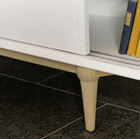 Delicately placed on small legs.