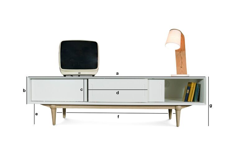 Product Dimensions Fjord TV console
