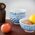 The bowls have a beautiful lagoon blue colour.