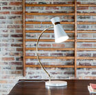 Nice white metal lamp and golden keys.