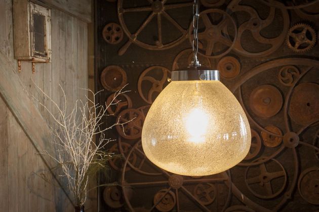 Geblazen glazen hanglamp Bangor