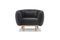 Miniatuur Ronde grijze fluwelen fauteuil Olson Productfoto