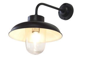 Zwarte metalen buitenwandlamp Powell