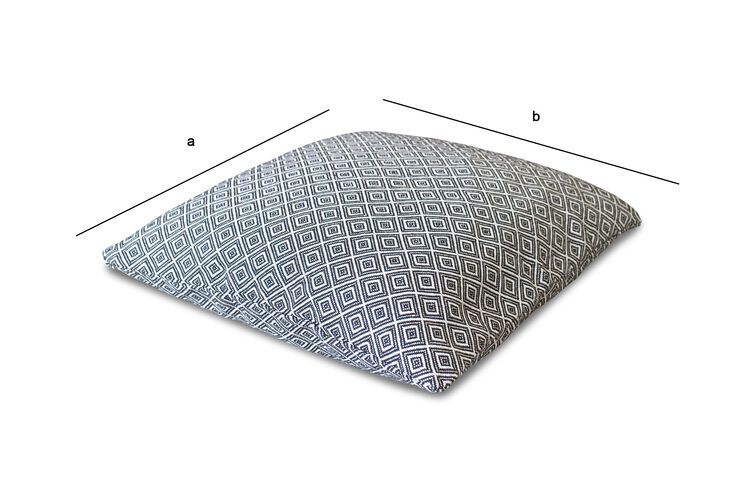 Produktdimensionen Gemustertes Kissen Assas