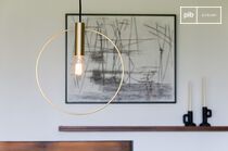 Gouden metalen hanglamp Oohalt