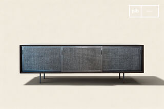 Grande credenza in legno nero Hevaya