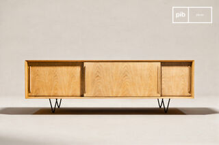 Grande credenza in rovere chiaro Fiska