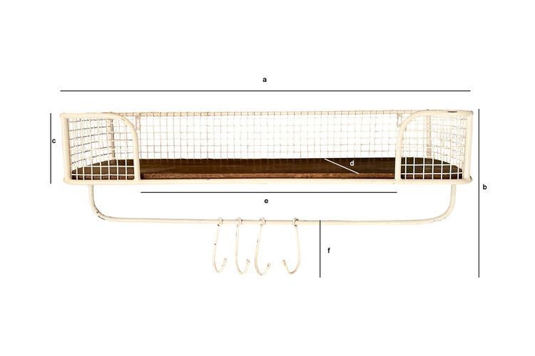 Dimensions du produit Grande étagère murale Sengis