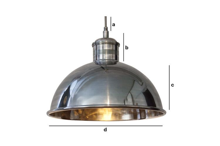 Dimensioni del prodotto Grande lampada sospesa in metallo Banker