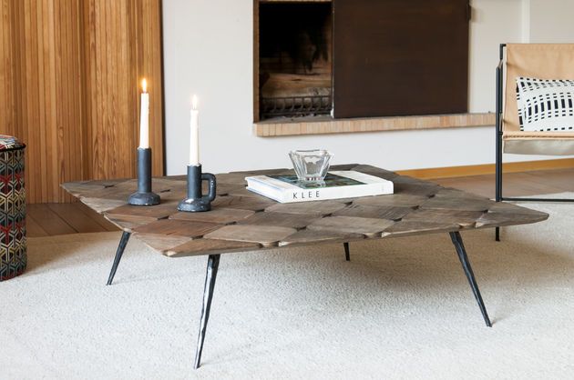 Grande table basse en orme Lincoln
