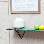 Green marble wall shelf Trivisan
