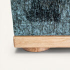 This large footrest rests on a low solid oak frame