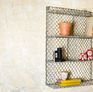 The shelf can be hung on the wall with two fixing points.