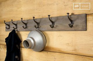 Gigantische hout-metalen kapstok