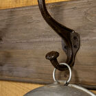 Staal en grijs massief hout voor uw keuken of hal.