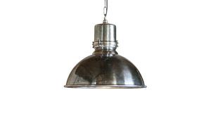 Grote zilveren metalen hanglamp Lynce