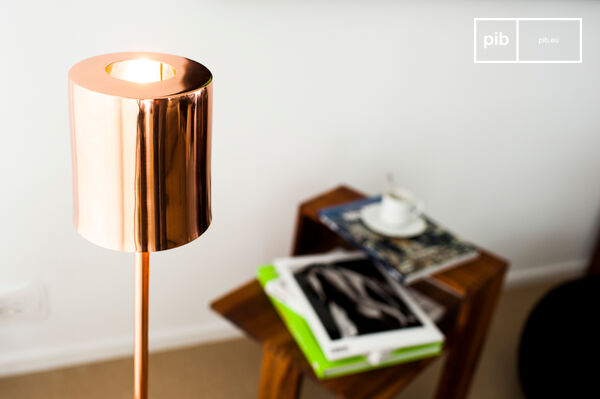 Lamp radiating a beautiful warm light.