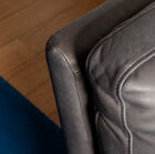 Cowhide cushions filled with foam and feathers