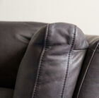Generously padded cowhide cushions