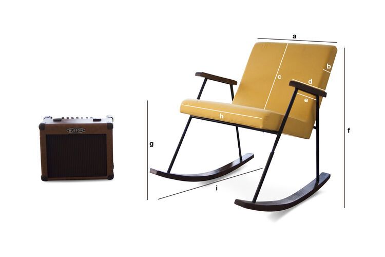 Product Dimensions Hatol rocking chair