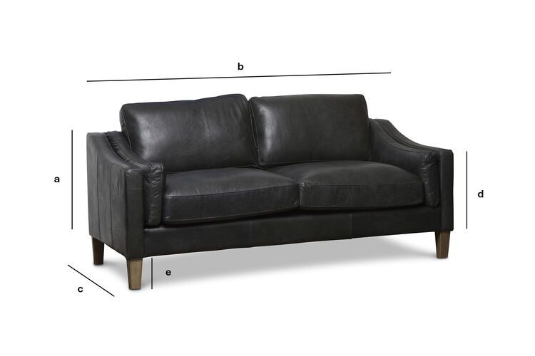 Product Dimensions Heidsieck 2-seater sofa