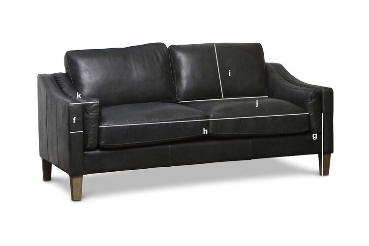 Product Dimensions Heidsieck 2-seater sofa