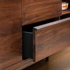 The drawers and doors are equipped with a soft closed system.